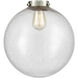 Franklin Restoration Beacon 1 Light 12 inch Brushed Satin Nickel Mini Pendant Ceiling Light in Incandescent, Seedy, Franklin Restoration